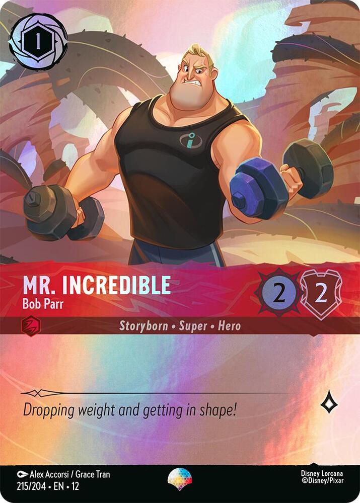 Mr. Incredible, Bob Parr 215/204 (Wilds Unknown)  - Rainbow Holofoil