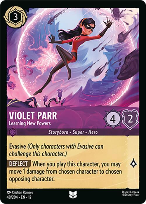 Violet Parr, Learning New Powers 48/204 (Wilds Unknown)  - Cold Foil