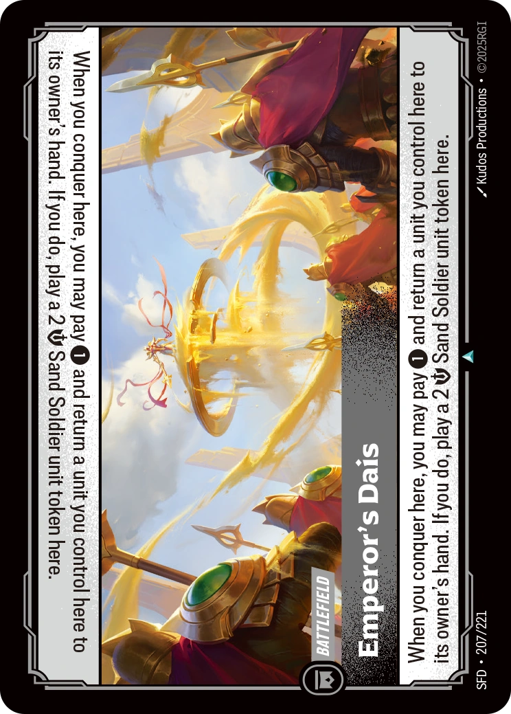 Emperor's Dais 207/221 (Spiritforged)  - Foil