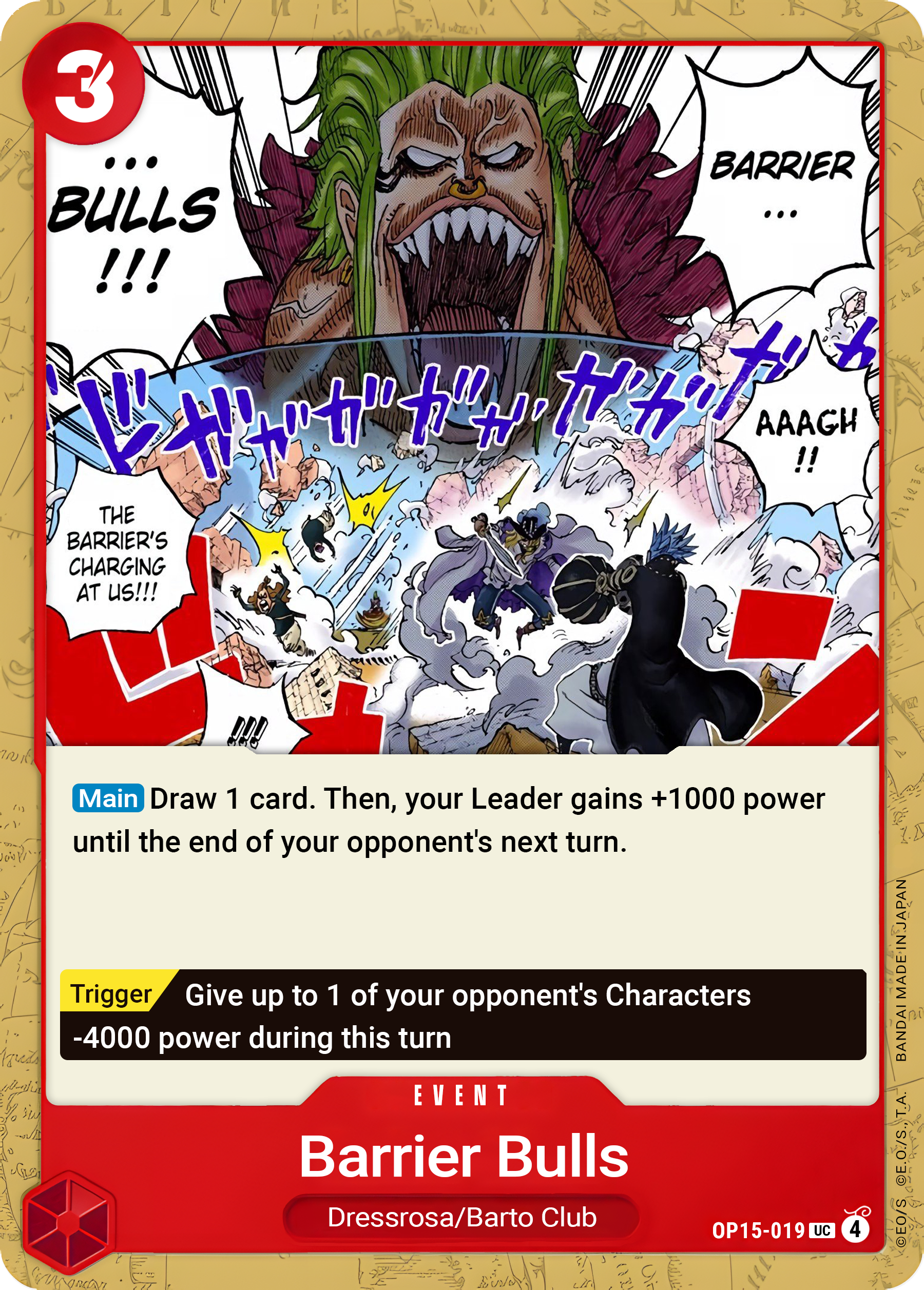 Barrier Bulls OP15-019 (Adventure on Kami's Island) 