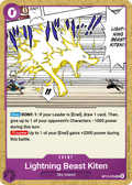 Lightning Beast Kiten OP15-076 (Adventure on Kami's Island) 