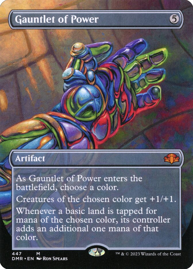 Gauntlet of Power 447/261 (Dominaria Remastered)  - Borderless Foil