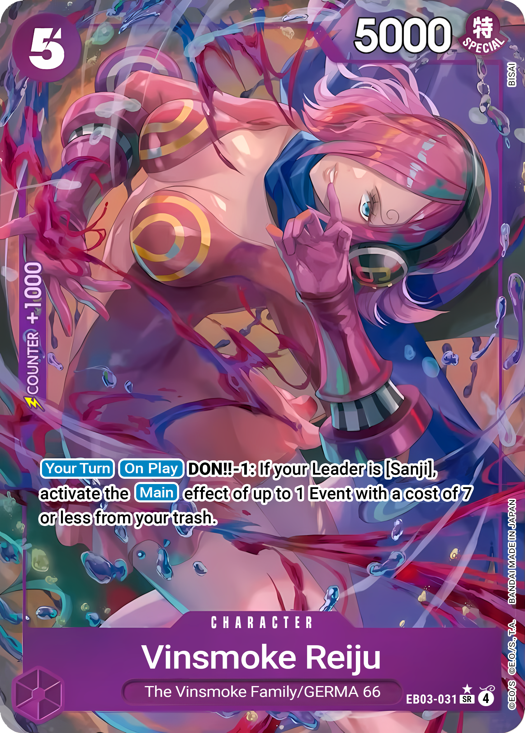 Vinsmoke Reiju EB03-031 ()  - Alternate Art Foil