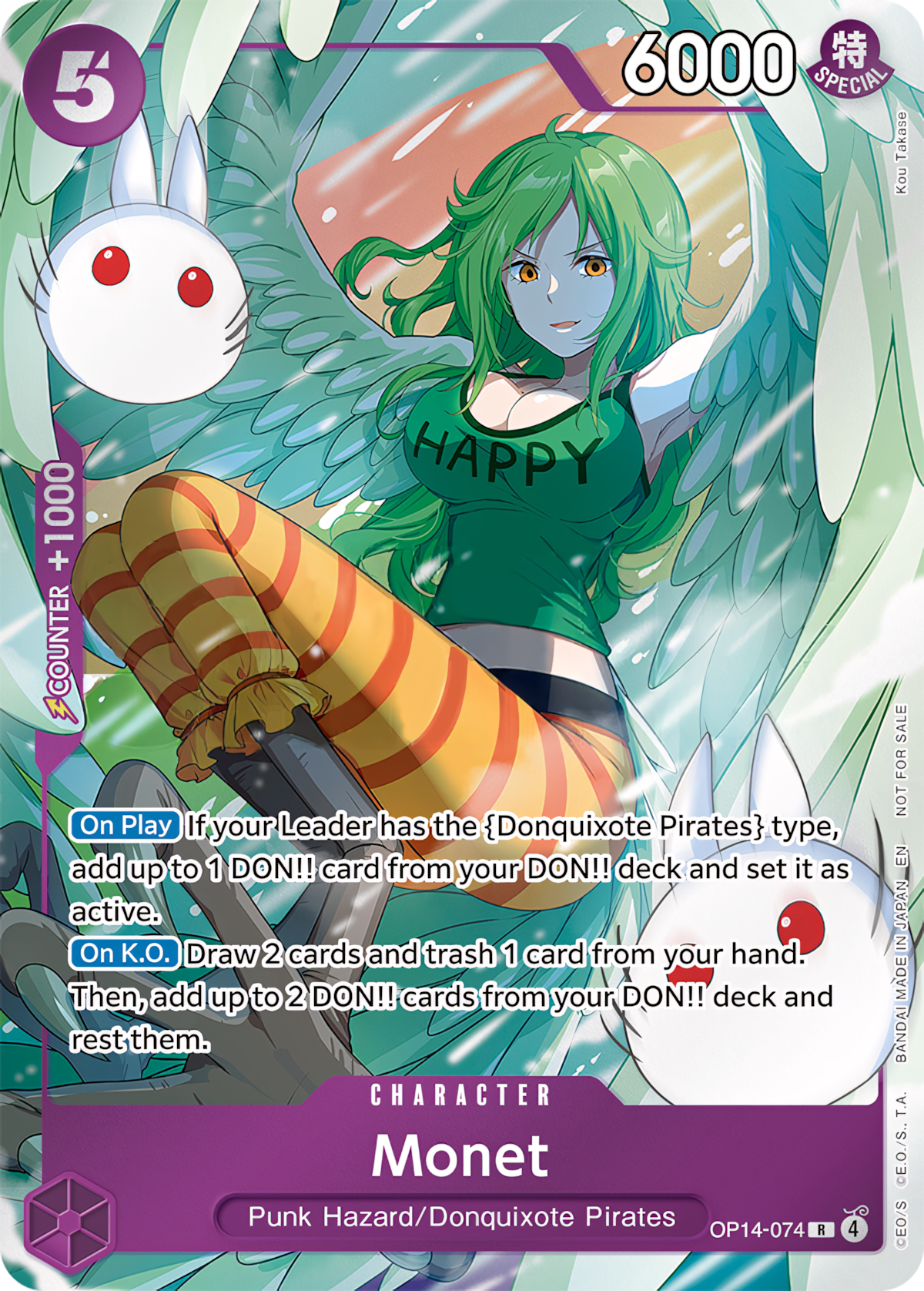 Monet OP14-074 (The Azure Sea's Seven)  - Extended Art Foil