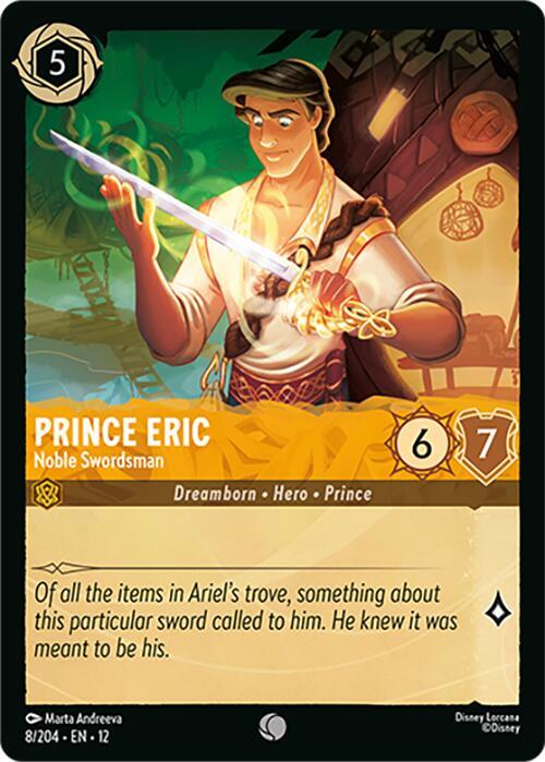 Prince Eric, Noble Swordsman 8/204 ()  - Cold Foil