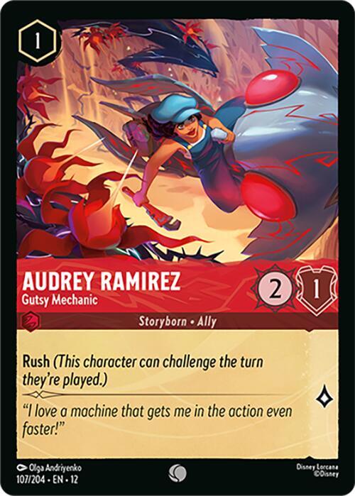 Audrey Ramirez, Gutsy Mechanic 107/204 ()  - Cold Foil