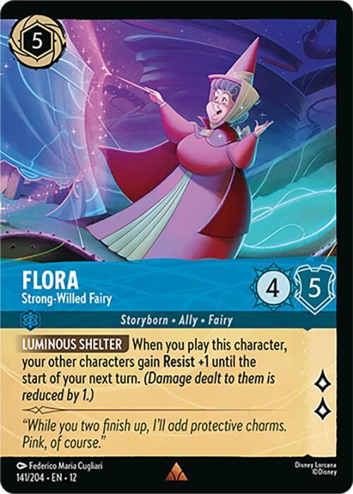Flora, Strong-Willed Fairy Foil 141/204 ()  - Cold Foil
