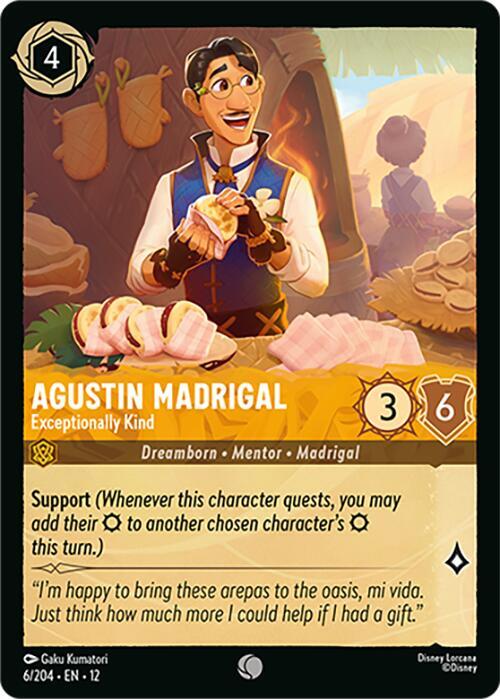 Agustin Madrigal, Exceptionally Kind 6/204 ()  - Cold Foil