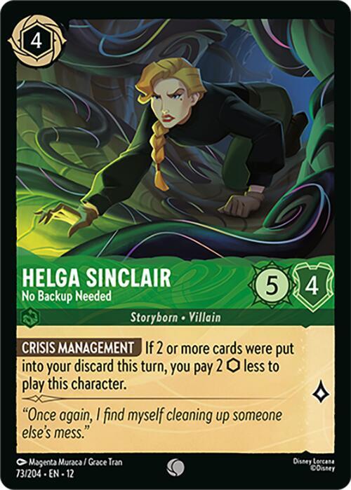 Helga Sinclair No Backup Needed 73/204 () 