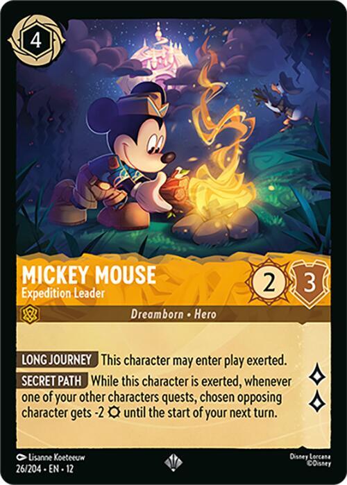 Mickey Mouse, Expedition Leader 26/204 ()  - Cold Foil