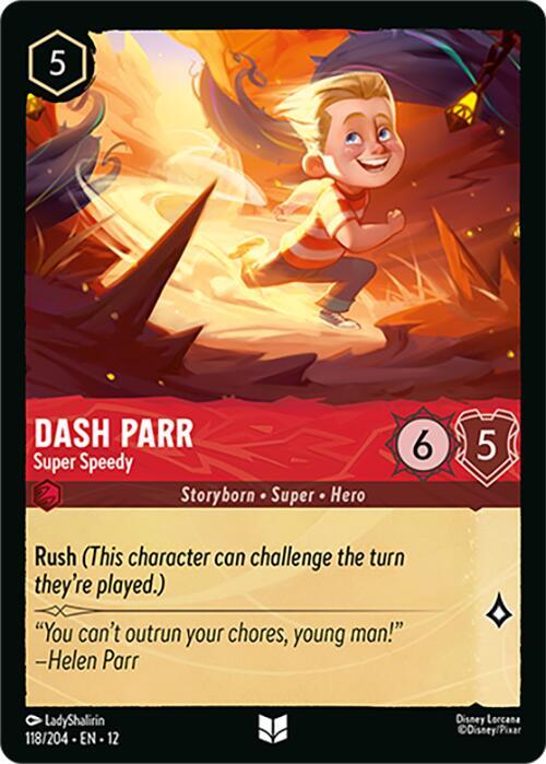 Dash Parr, Super Speedy 118/204 ()  - Cold Foil