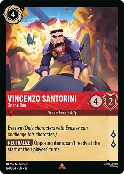 Vincenzo Santorini, On the Run 124/204 (Wilds Unknown)  - Cold Foil