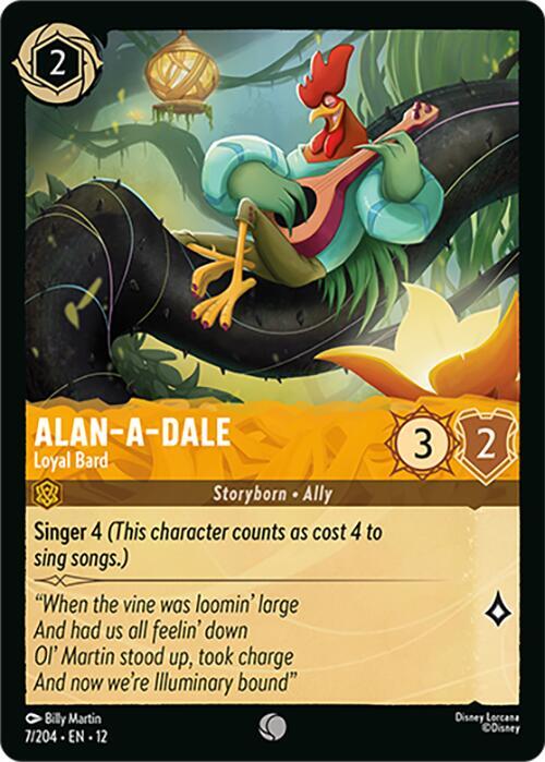 Alan-A-Dale, Loyal Bard 7/204 ()  - Cold Foil