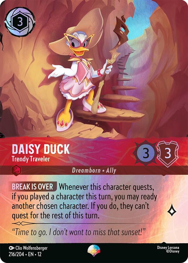 Daisy Duck, Trendy Traveler 216/204 ()  - Rainbow Foil