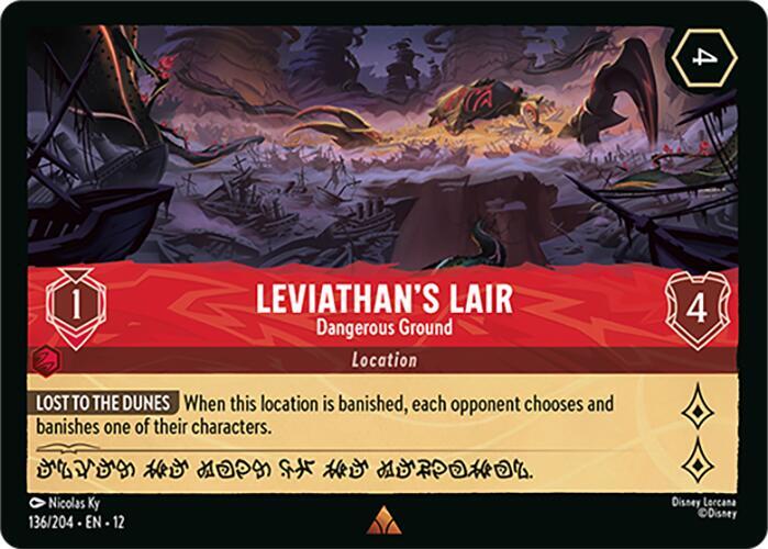 Leviathan's Lair, Dangerous Ground 136/204 ()  - Cold Foil