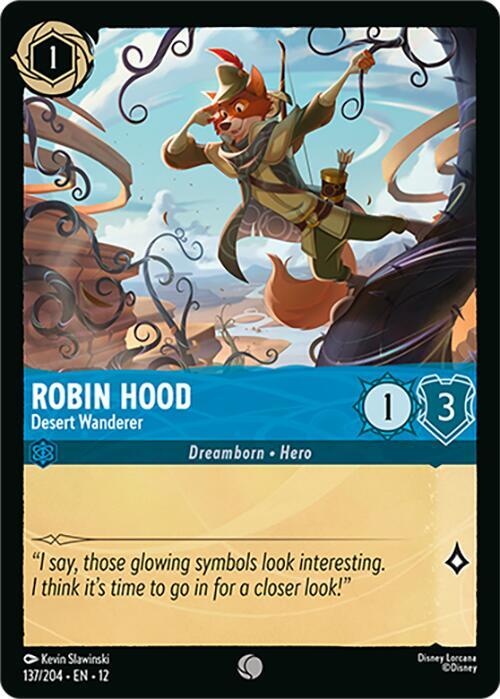 Robin Hood, Desert Wanderer 137/204 (Wilds Unknown)  - Cold Foil