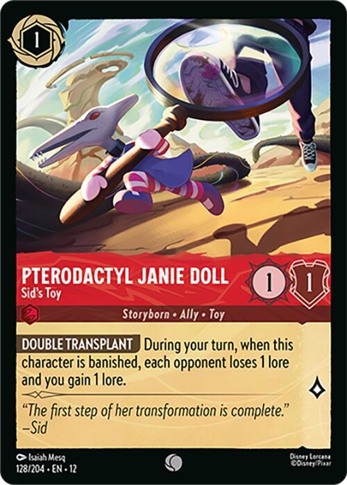 Pterodactyl Janie Doll, Sid's Toy 128/204 (Wilds Unknown)  - Cold Foil