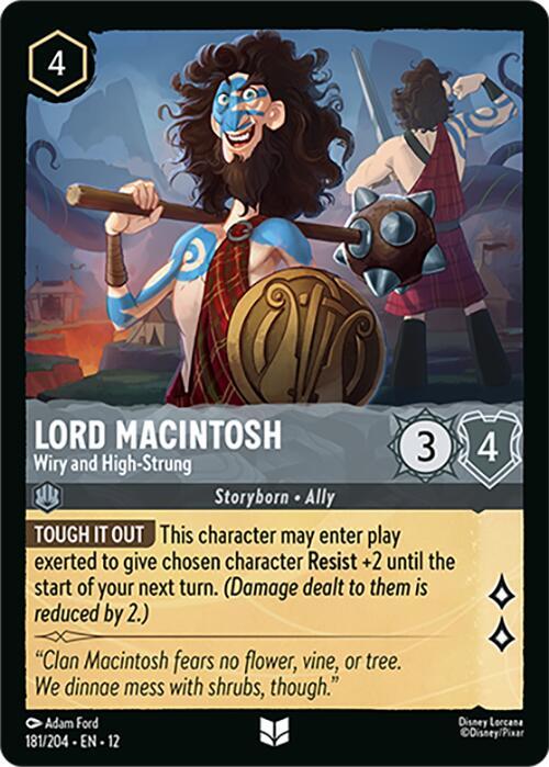 Lord Macintosh Wiry and High Strung 181/204 () 