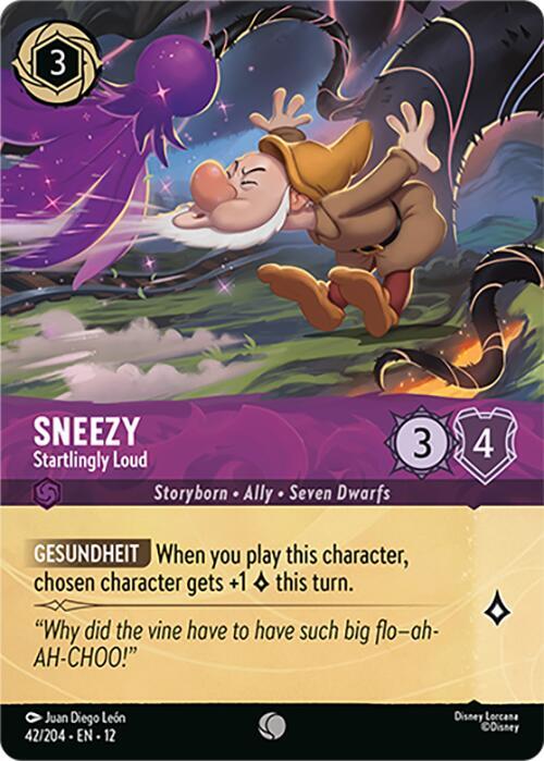 Sneezy, Startlingly Loud Foil 42/204 ()  - Cold Foil