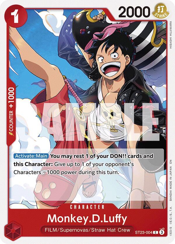 Monkey.D.Luffy ST23-004 (Starter Deck 23: RED Shanks) 