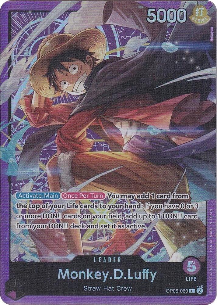 Monkey.D.Luffy (Sound Loader Vol.1) OP05-060 (One Piece Promotion Cards)  - Foil