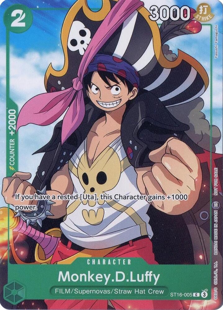 Monkey.D.Luffy (Welcome Pack Vol.2) ST16-005 (One Piece Promotion Cards) 