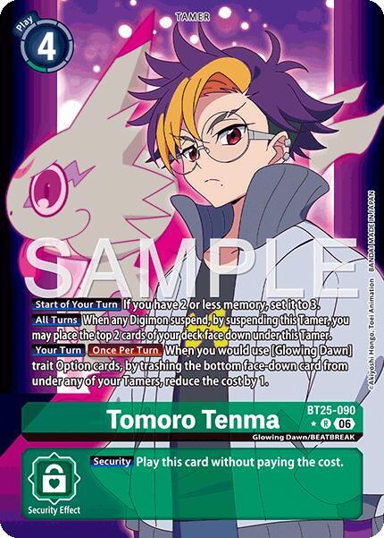 Tomoro Tenma Alternate Art BT25-090 R (Dual Revolution)  - Foil