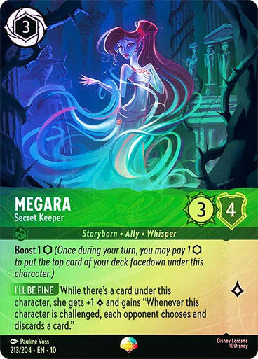 Megara, Secret Keeper 213/204 (Whispers in the Well)  - Rainbow Foil