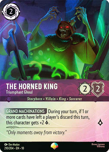 The Horned King, Triumphant Ghoul 210/204 (Whispers in the Well)  - Rainbow Foil