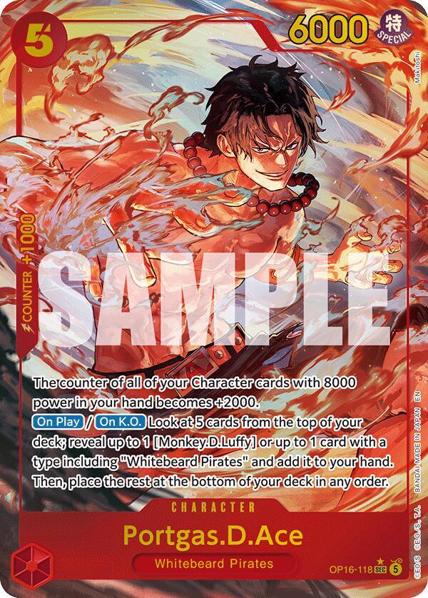 PortgasDAce 118 Alternate Art OP16-118 (The Time of Battle)  - Foil