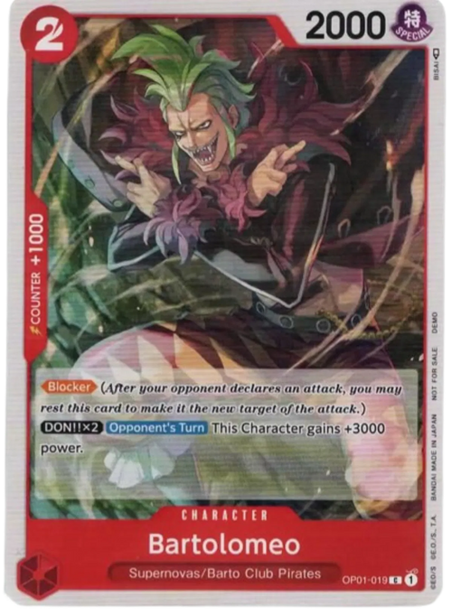Bartolomeo OP01-019 (One Piece Demo Deck Cards) 