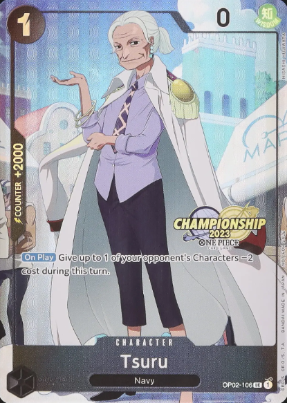Tsuru (2023 Event Pack Finalist) OP02-106 (One Piece Promotion Cards)  - Textured Foil