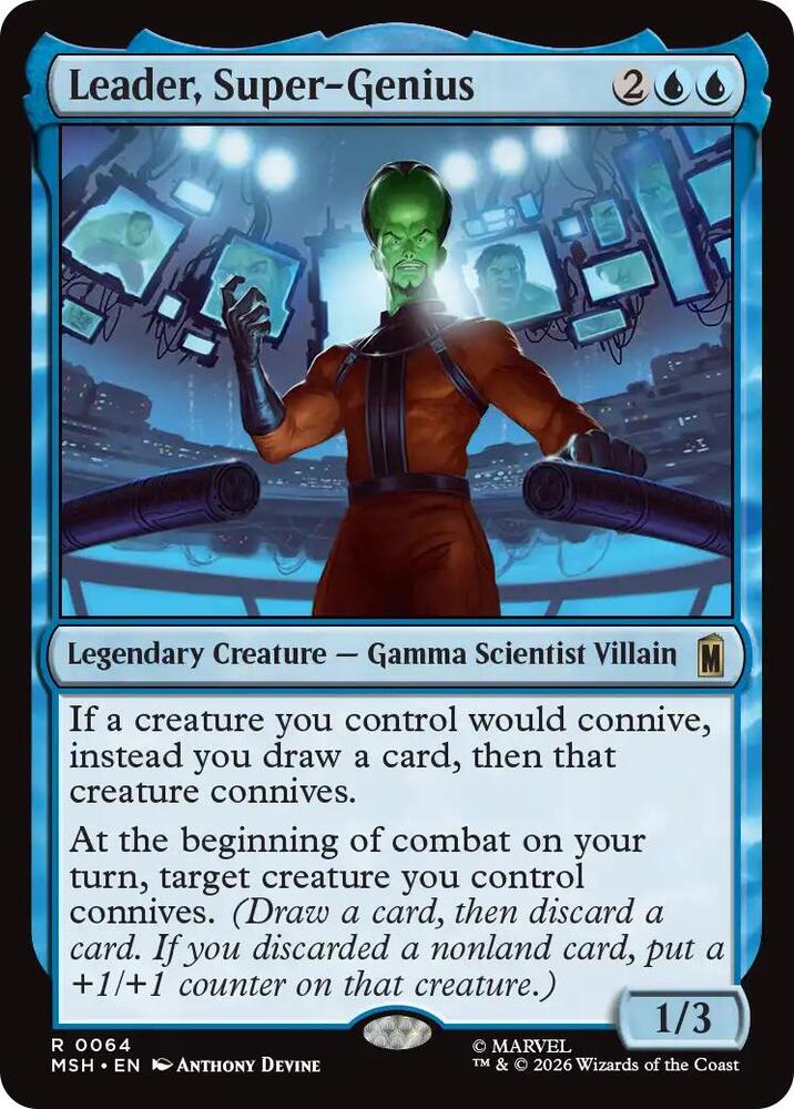 Leader,Super-Genius 64 (Marvel Super Heroes)  - Foil