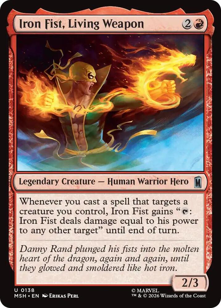 Iron Fist, Living Weapon 138 (Marvel Super Heroes)  - Foil