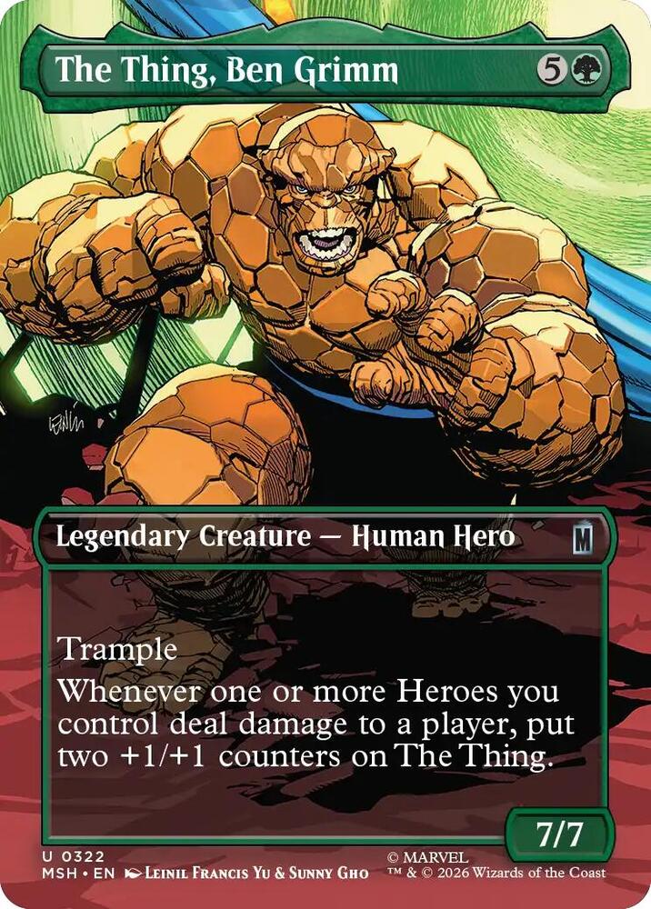 The Thing, Ben Grimm 322 (Marvel Super Heroes)  - Borderless Foil