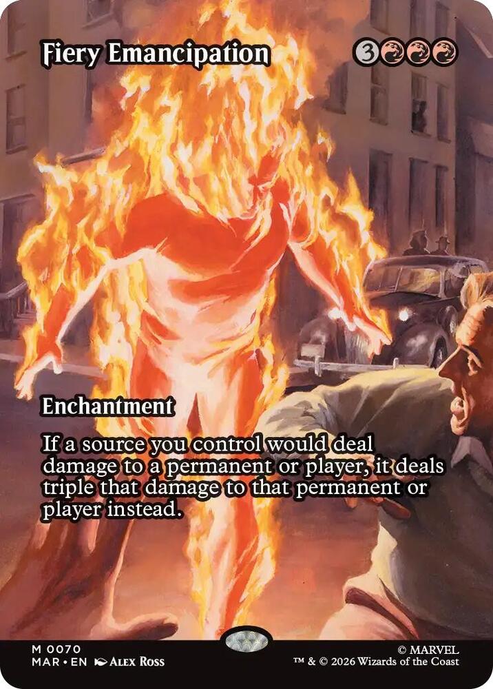 Fiery Emancipation 70 (Marvel Universe Eternal-Legal)  - Borderless Foil