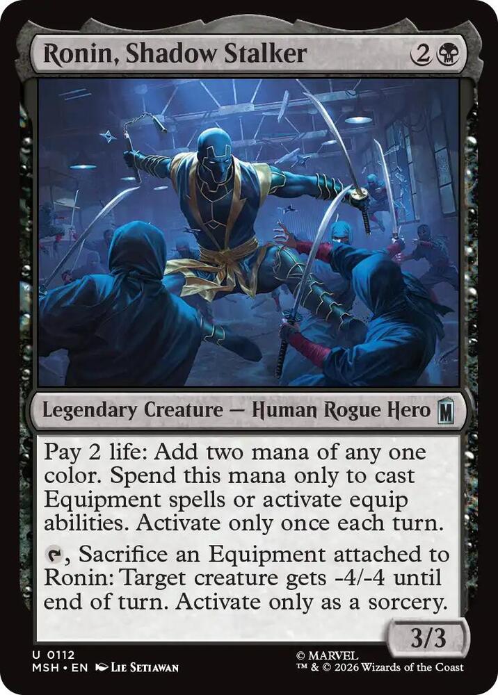 Ronin, Shadow Stalker 112 (Marvel Super Heroes)  - Foil