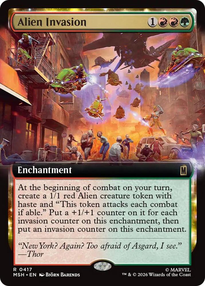Alien Invasion 417 (Marvel Super Heroes)  - Extended Art