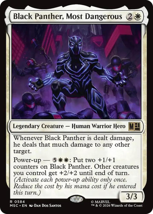 Black Panther, Most Dangerous 584 (Commander: Marvel Super Heroes)  - Foil