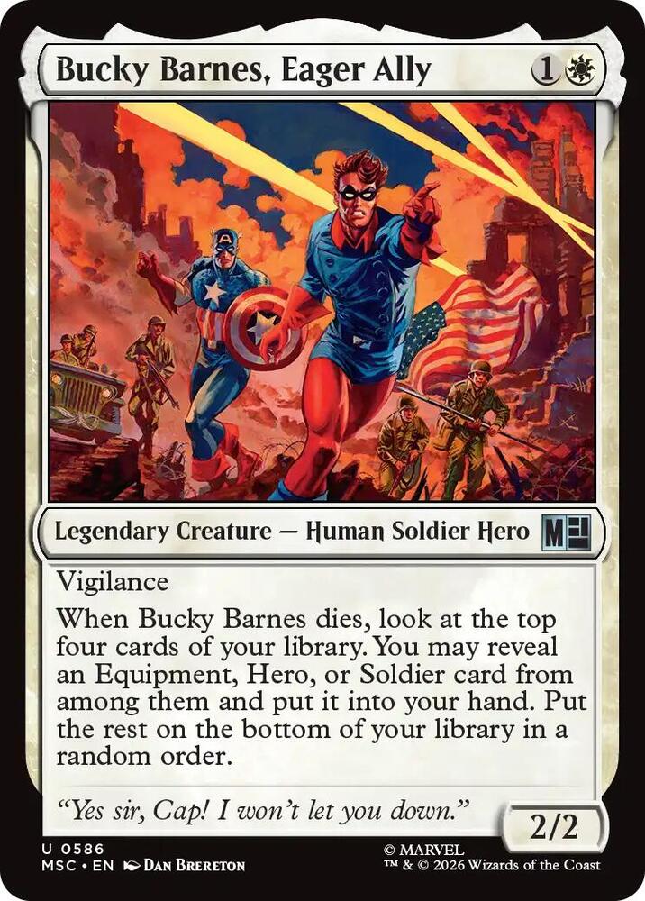Bucky Barnes Eager Ally 586 (Commander: Marvel Super Heroes)  - Foil