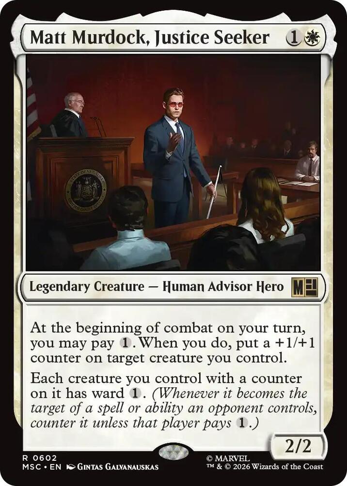Matt Murdock Justice Seeker 602 (Commander: Marvel Super Heroes)  - Foil
