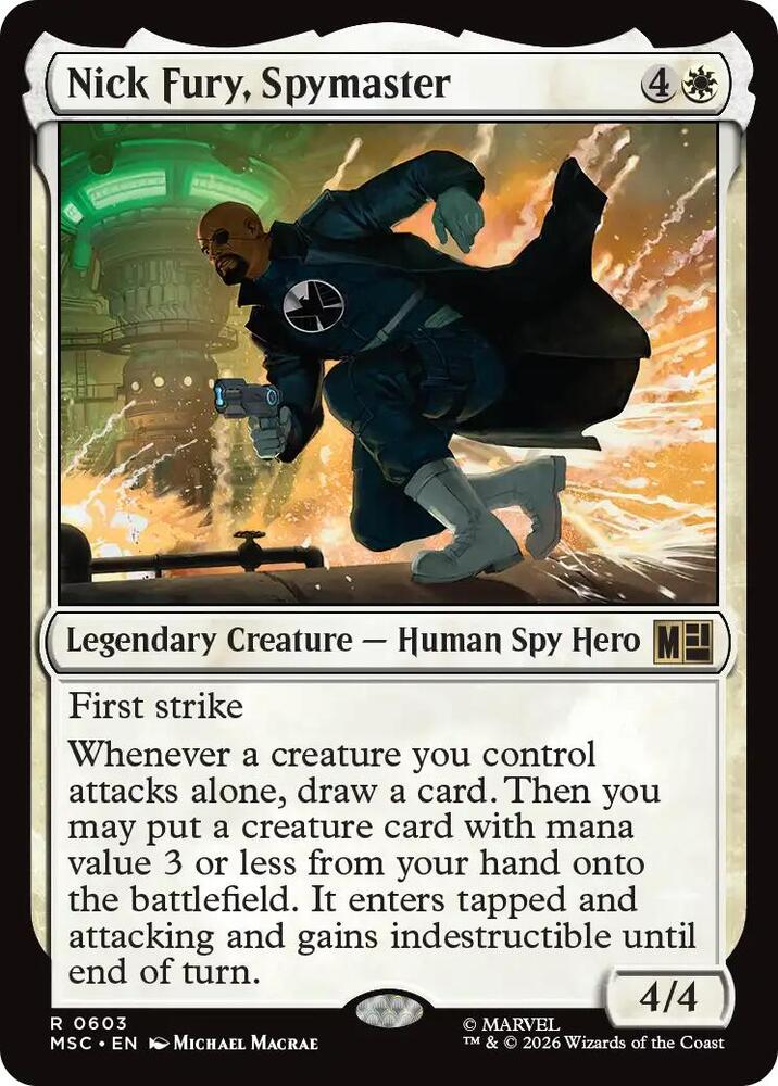 Nick Fury Spymaster 603 (Commander: Marvel Super Heroes)  - Foil
