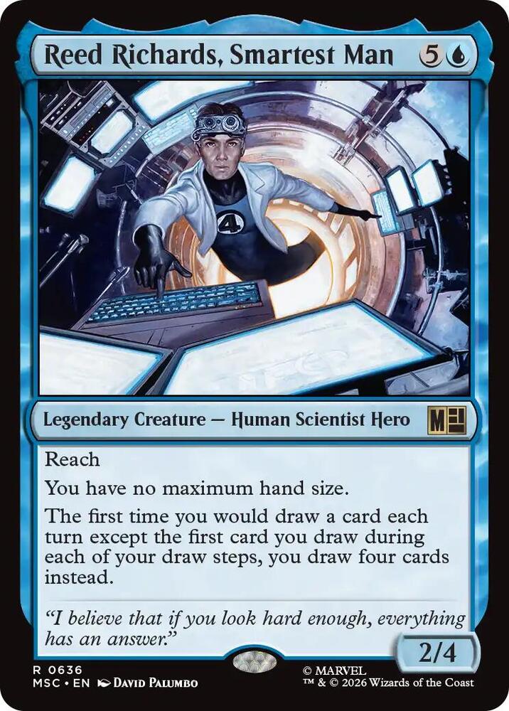 Reed Richards Smartest Man 636 (Commander: Marvel Super Heroes)  - Foil