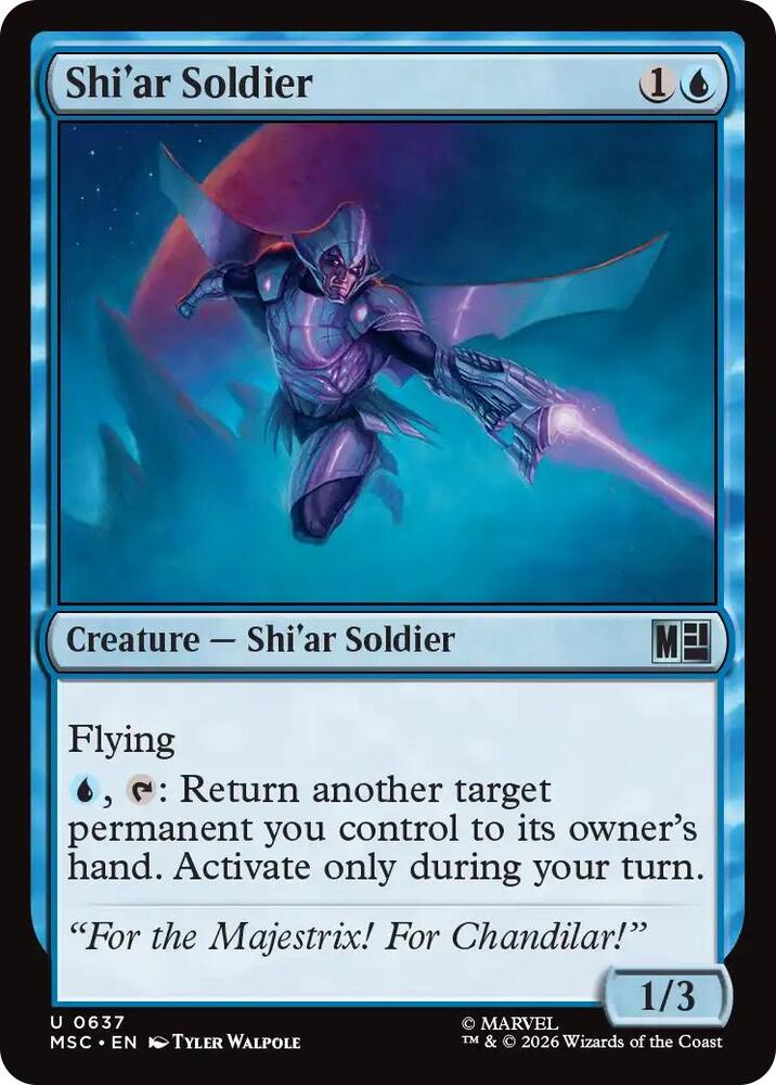 Shiar Soldier 637 (Commander: Marvel Super Heroes)  - Foil