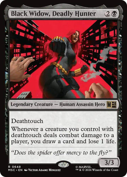 Black Widow, Deadly Hunter 648 (Commander: Marvel Super Heroes)  - Foil