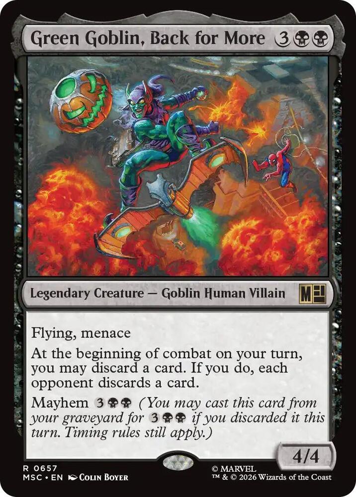 Green Goblin Back for More 657 (Commander: Marvel Super Heroes)  - Foil