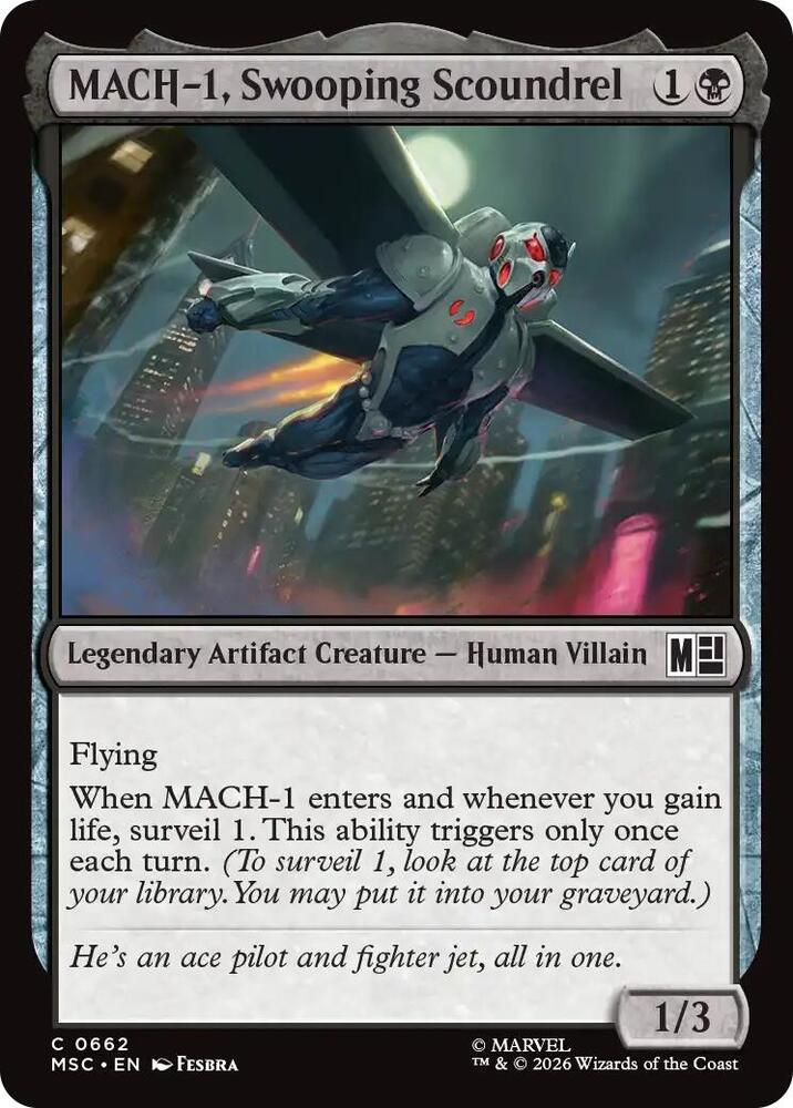 MACH 1 Swooping Scoundrel 662 (Commander: Marvel Super Heroes)  - Foil