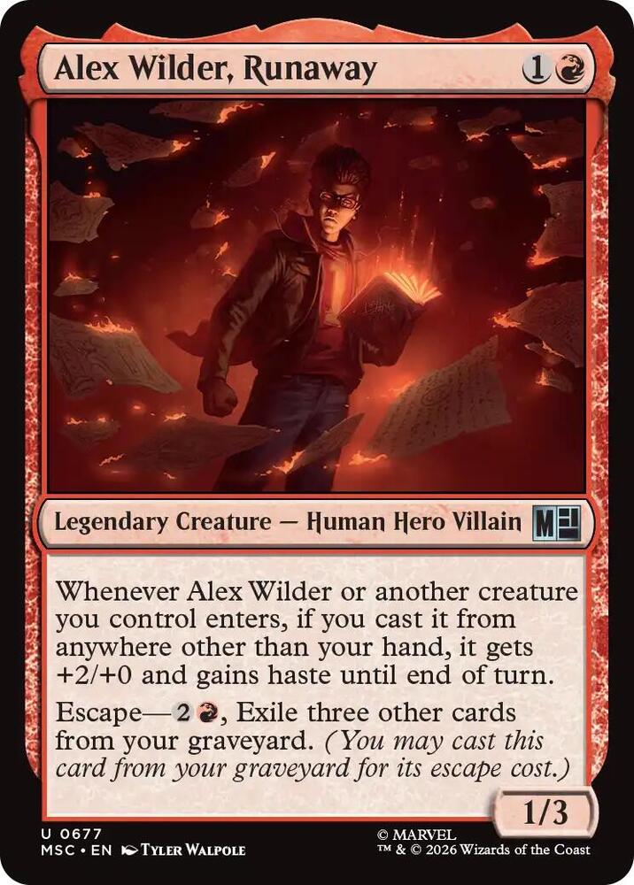 Alex Wilder Runaway 677 (Commander: Marvel Super Heroes)  - Foil