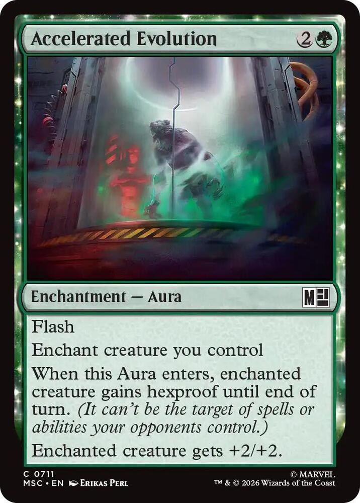 Accelerated Evolution 711 (Commander: Marvel Super Heroes)  - Foil