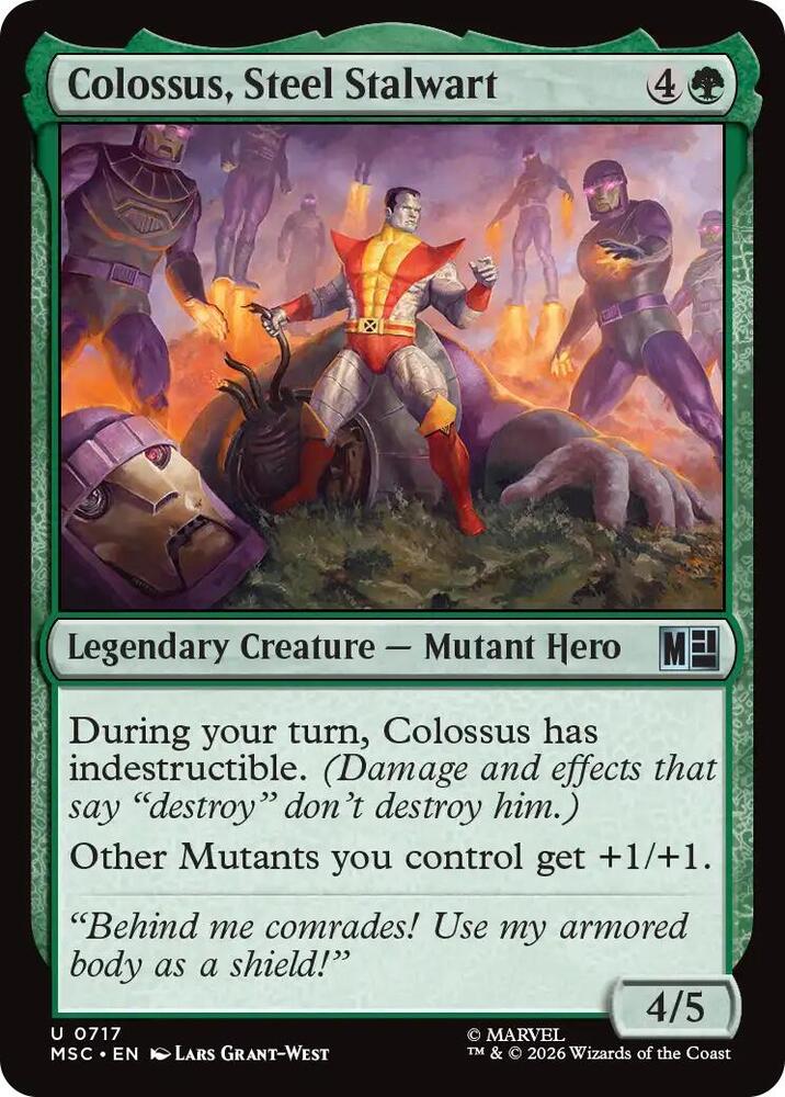 Colossus Steel Stalwart 717 (Commander: Marvel Super Heroes)  - Foil